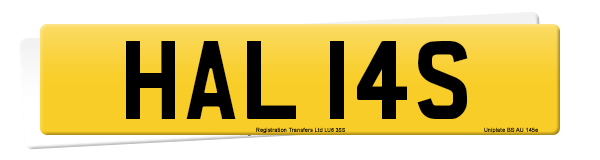 Registration number HAL 14S